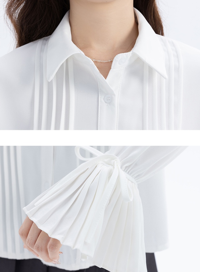 Inside the ride organ white shirt niche spring tops