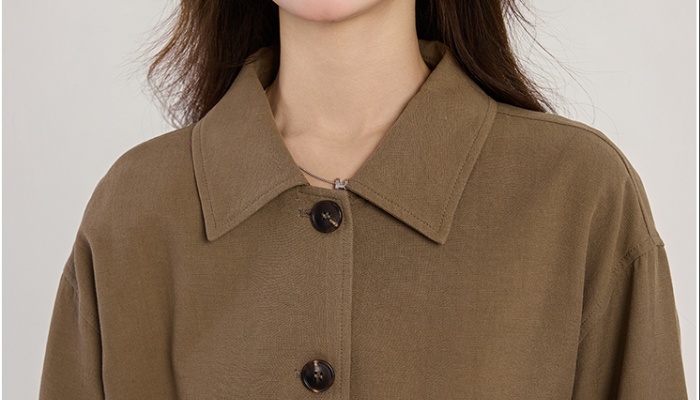 Spring lapel coat locomotive short windbreaker