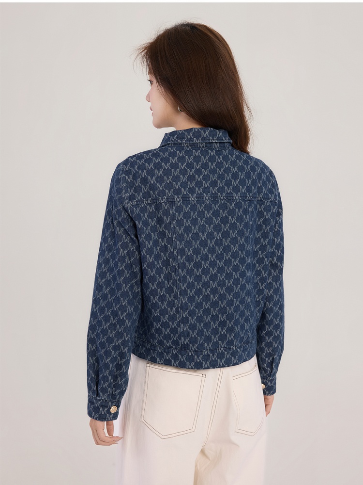 Denim fashion Western style coat all-match spring short tops