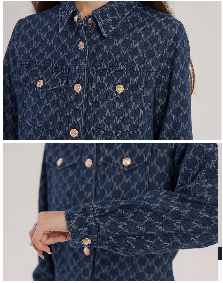 Denim fashion Western style coat all-match spring short tops