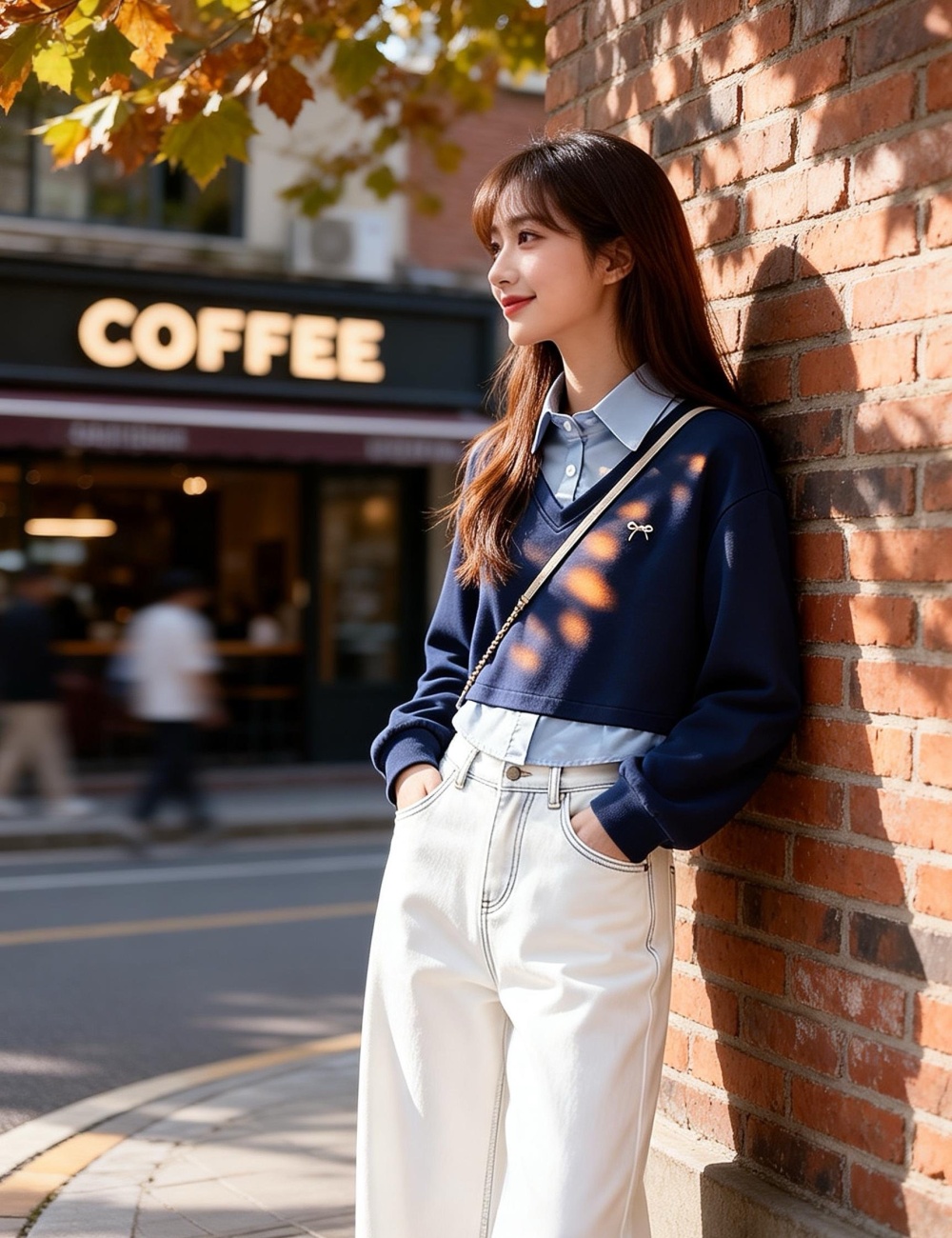 Unique Pseudo-two fashion spring hoodie for women