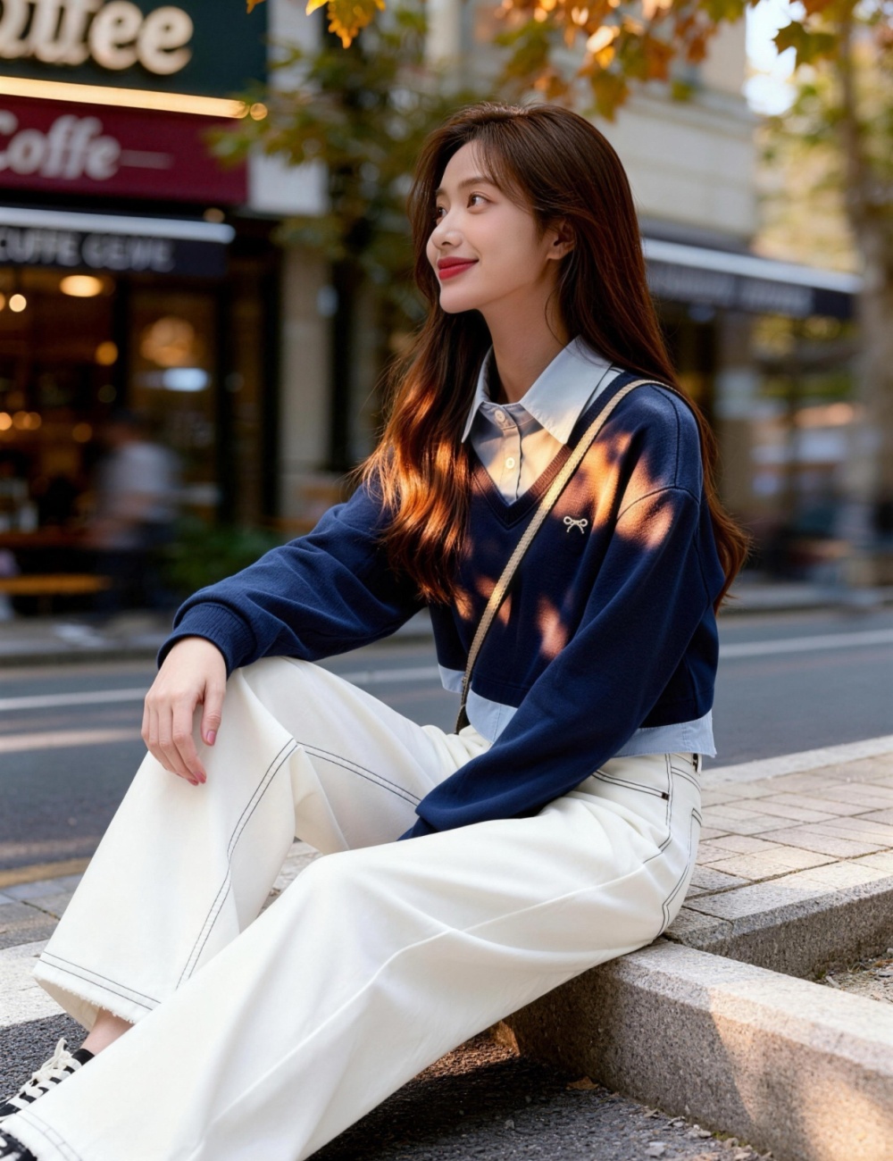 Unique Pseudo-two fashion spring hoodie for women