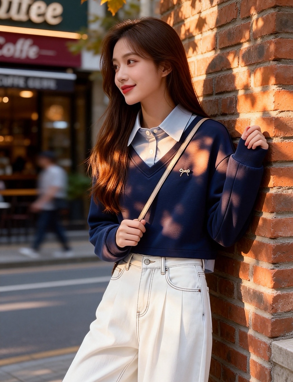 Unique Pseudo-two fashion spring hoodie for women