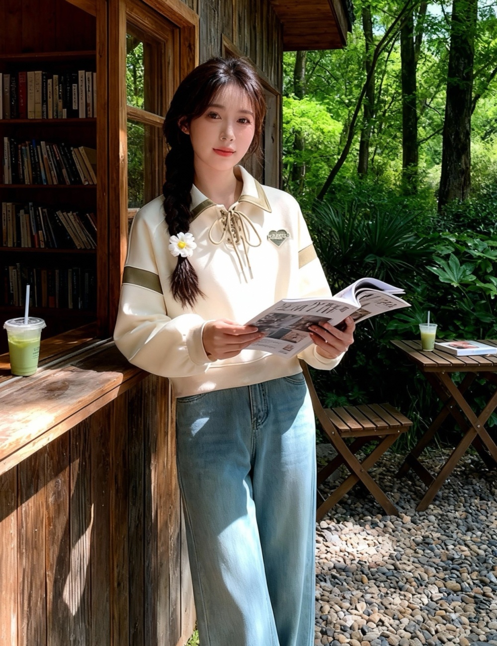 College style spring hoodie mixed colors loose tops