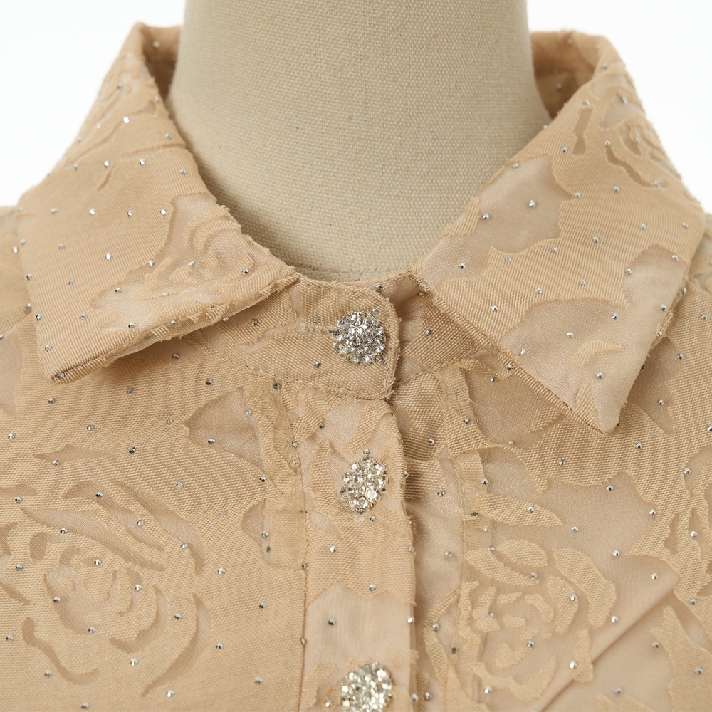 Retro dress lotus leaf edges long dress