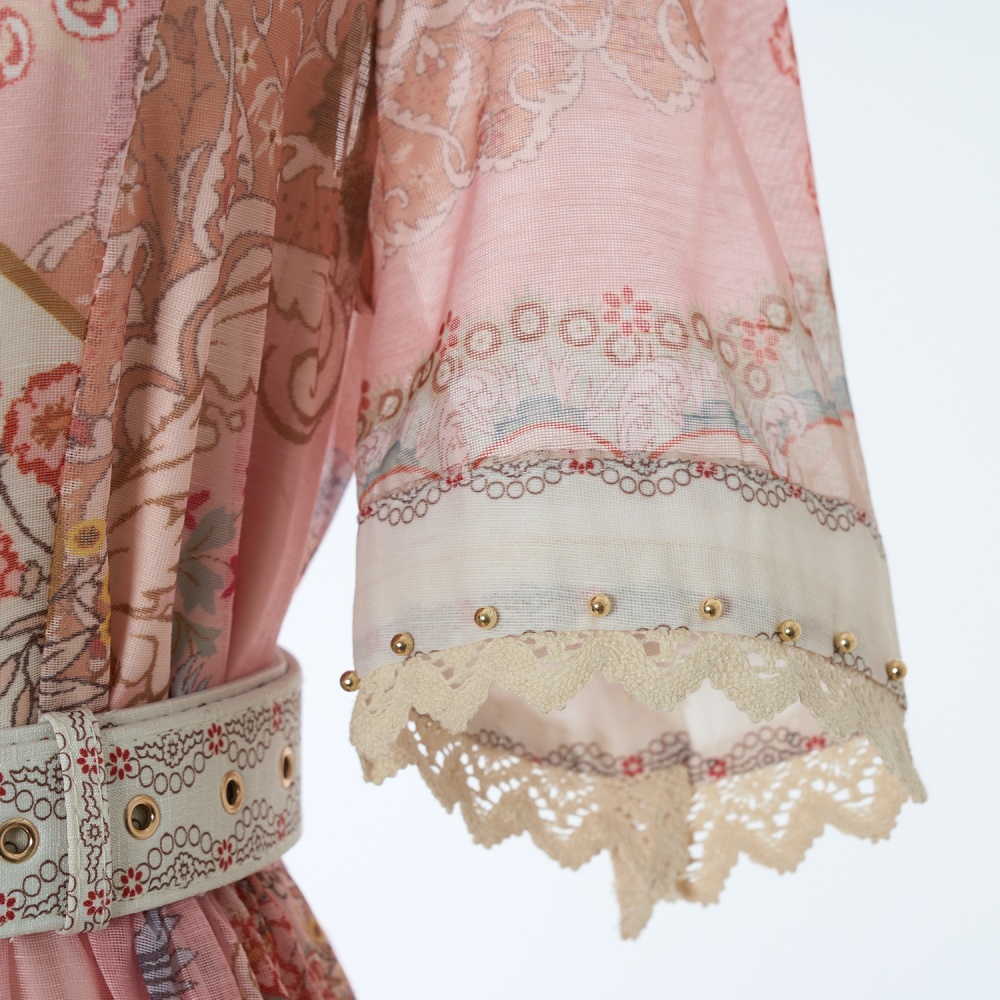 Temperament single-breasted long elegant autumn dress