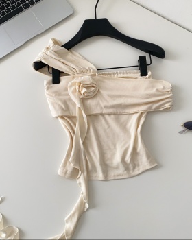 Slim fashion tops show young elasticity vest for women