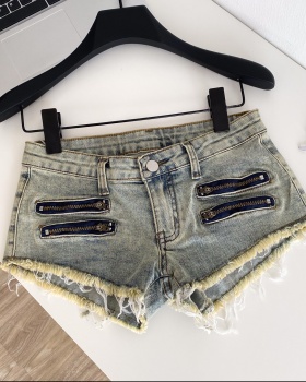 Tassels American style spring package hip shorts for women