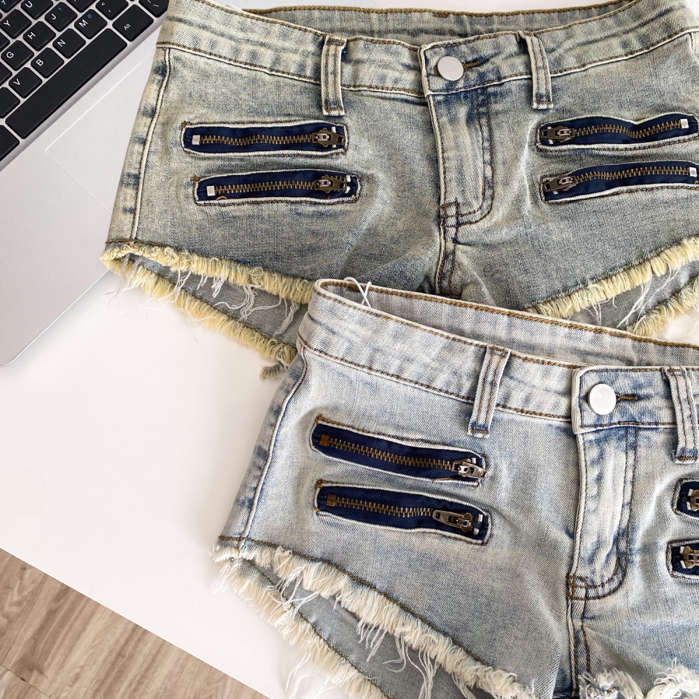 Tassels American style spring package hip shorts for women