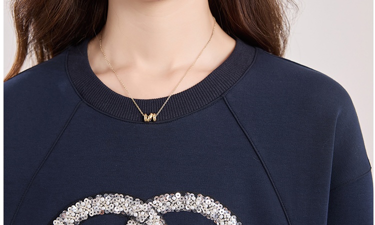 Round neck loose fashion hoodie not heart spring hat