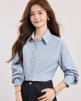 France style temperament tops commuting shirt for women