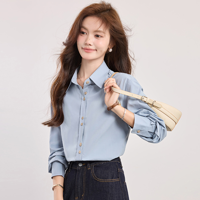 France style temperament tops commuting shirt for women