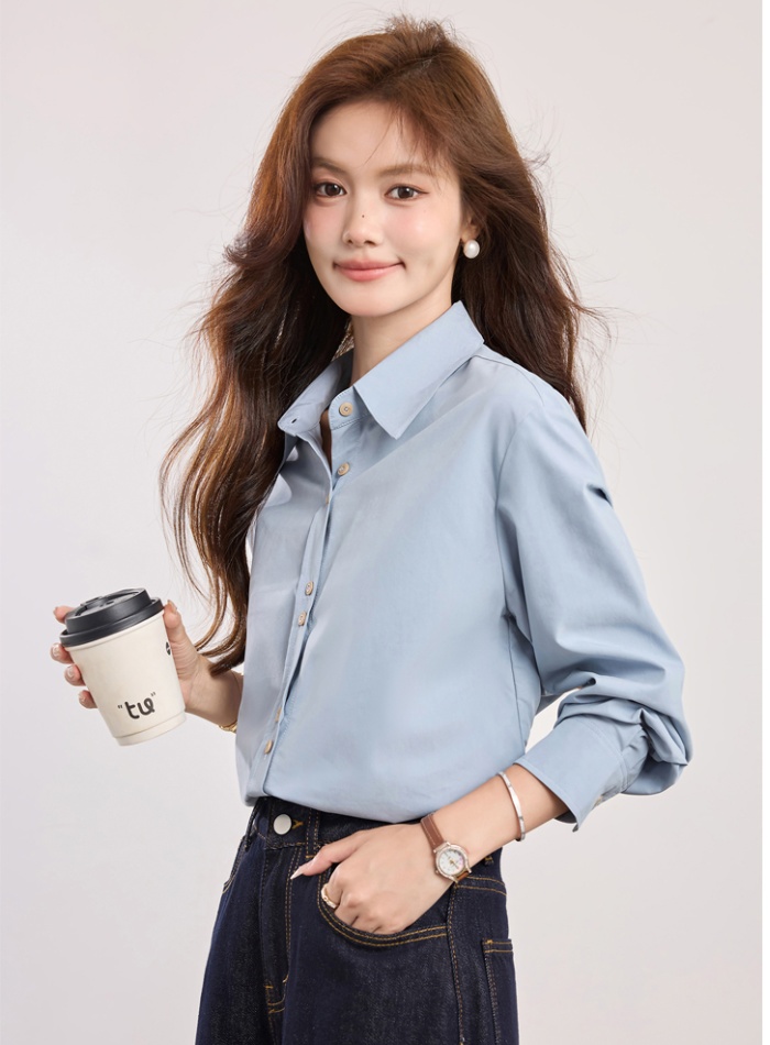 France style temperament tops commuting shirt for women