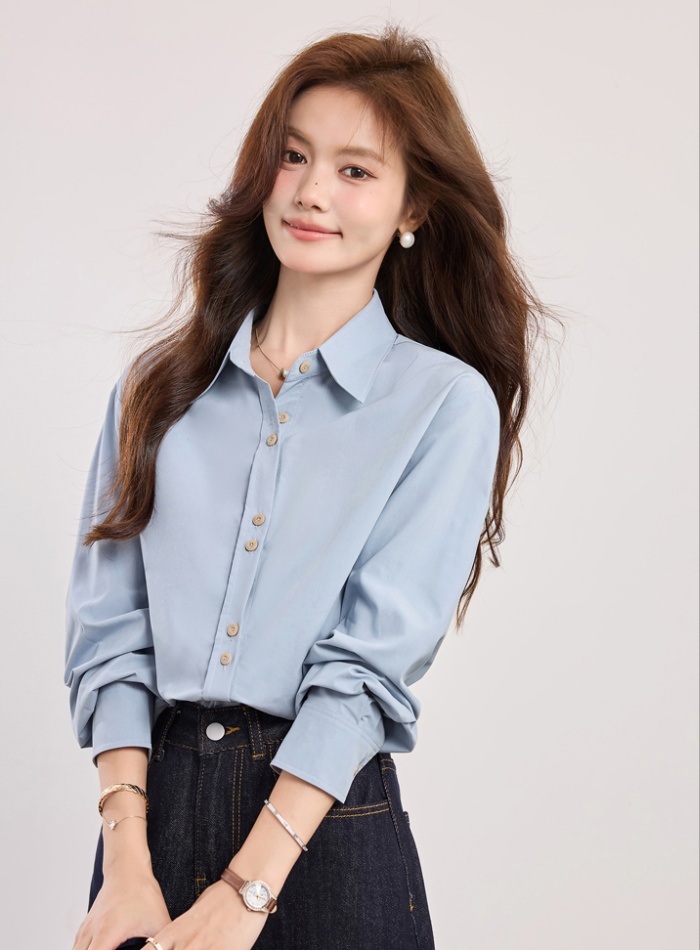 France style temperament tops commuting shirt for women