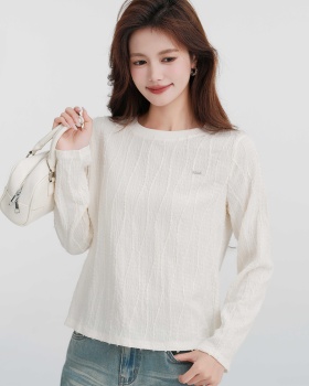 Casual loose tops round neck T-shirt for women