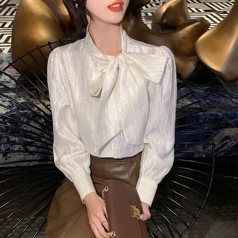 Spring shirt all-match bottoming shirt for women