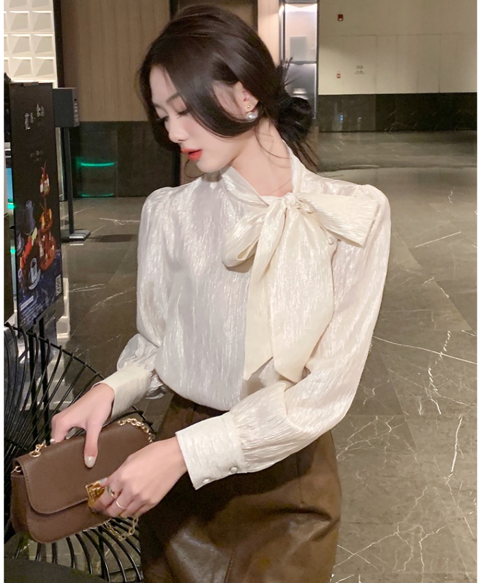 Spring shirt all-match bottoming shirt for women