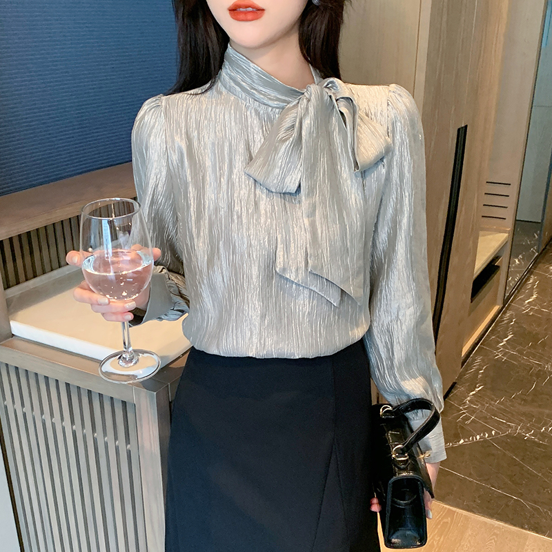 Spring shirt all-match bottoming shirt for women