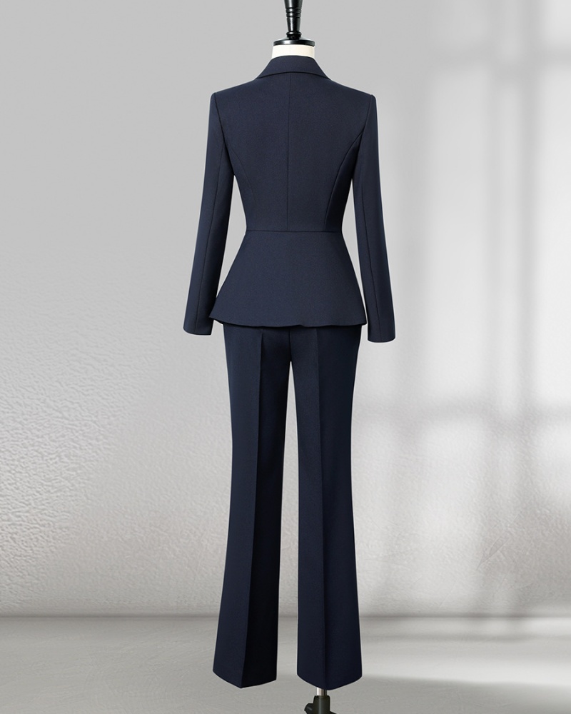 Temperament pinched waist business suit a set