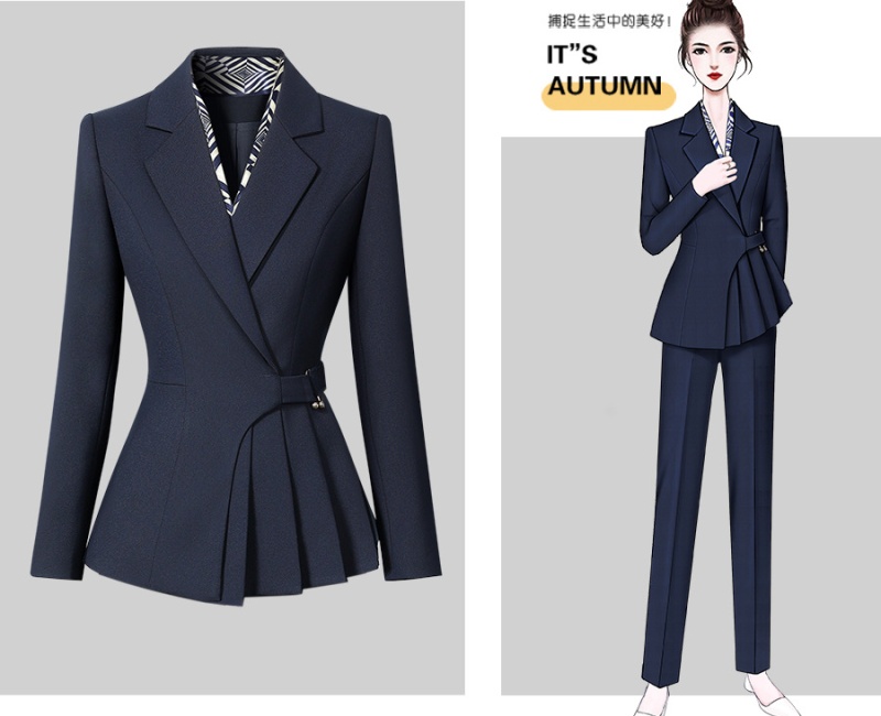 Temperament pinched waist business suit a set