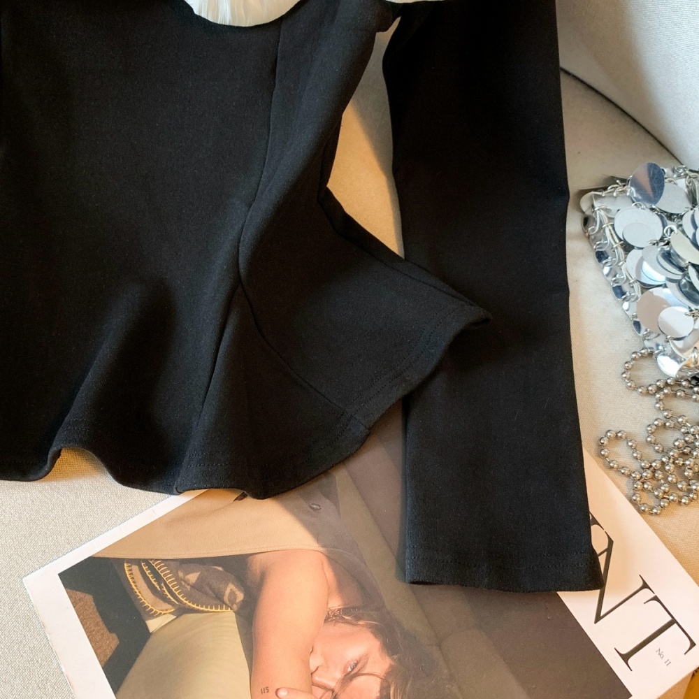 Stereoscopic tops autumn and winter bottoming shirt