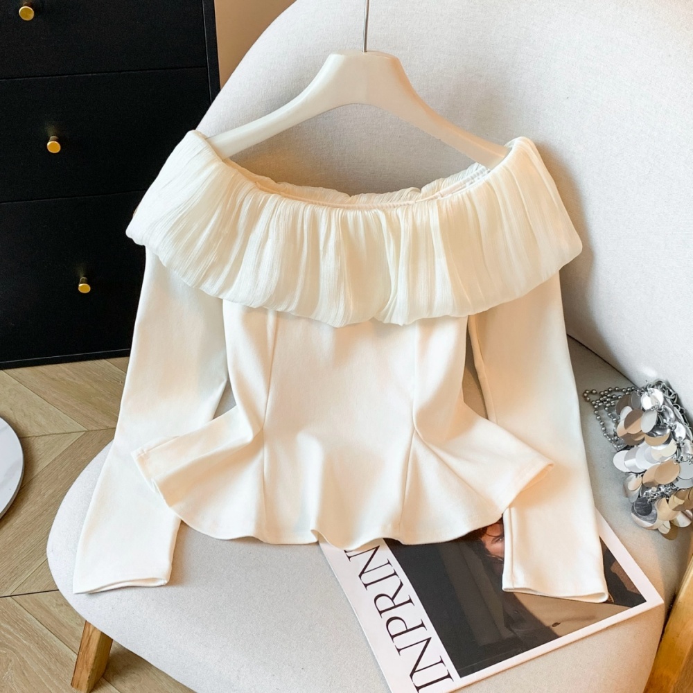 Stereoscopic tops autumn and winter bottoming shirt