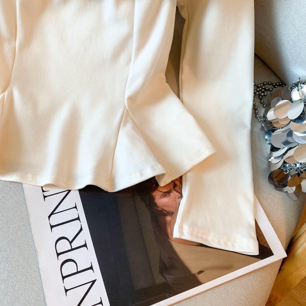 Stereoscopic tops autumn and winter bottoming shirt