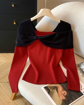 Slim autumn and winter tops France style small shirt