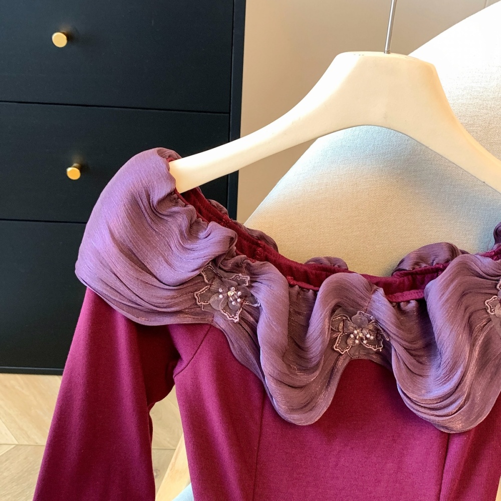 Autumn and winter T-shirt enticement tops for women