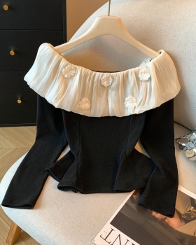 Enticement bottoming shirt long sleeve T-shirt for women