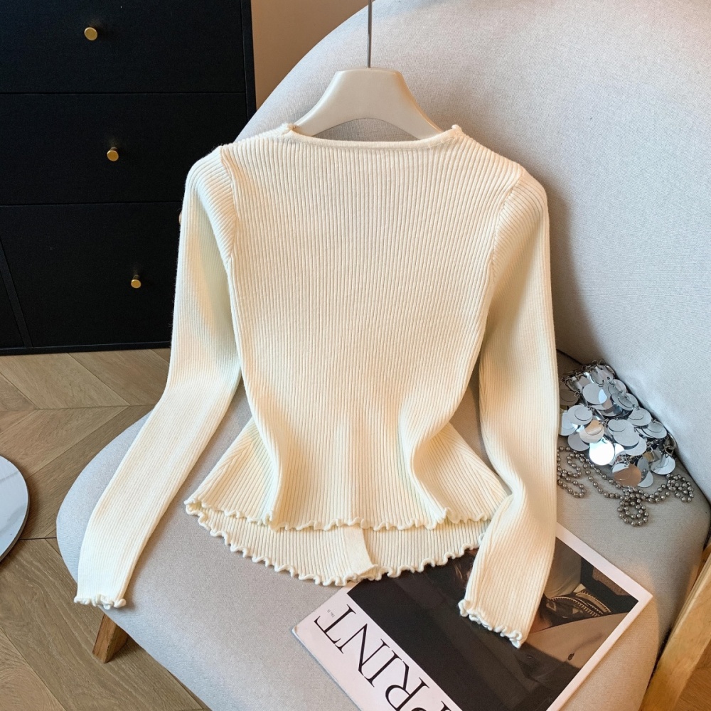 Splice autumn and winter tops lace sweater for women