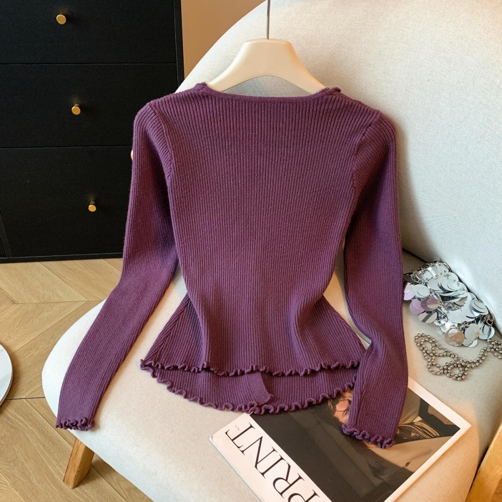 Splice autumn and winter tops lace sweater for women