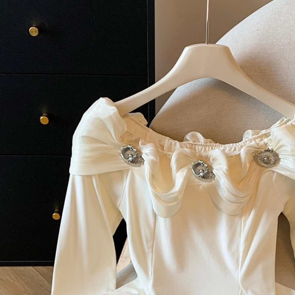 Lotus leaf edges T-shirt enticement tops