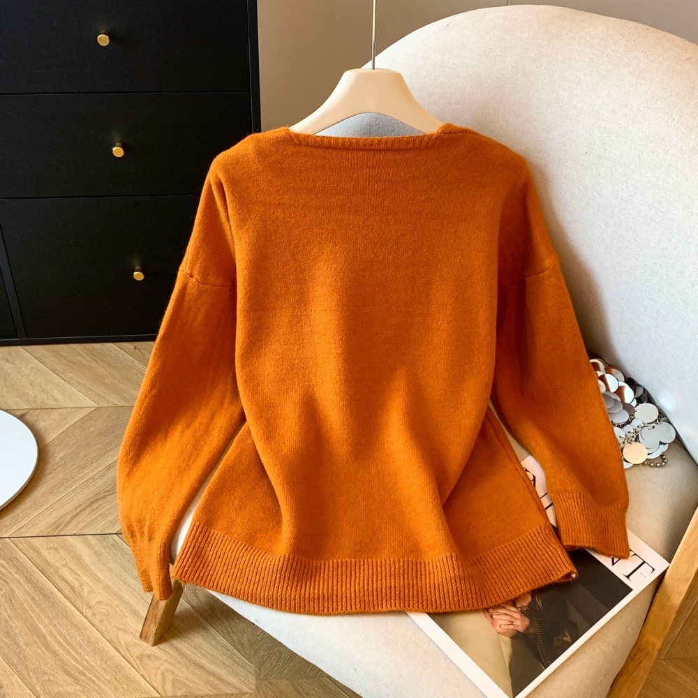 Long sleeve knitted coat twist white vest a set for women