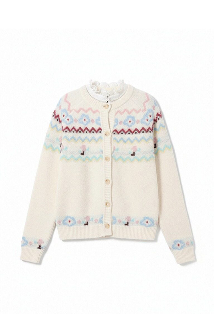 Spring inside the ride knitted cardigan thick short sweater