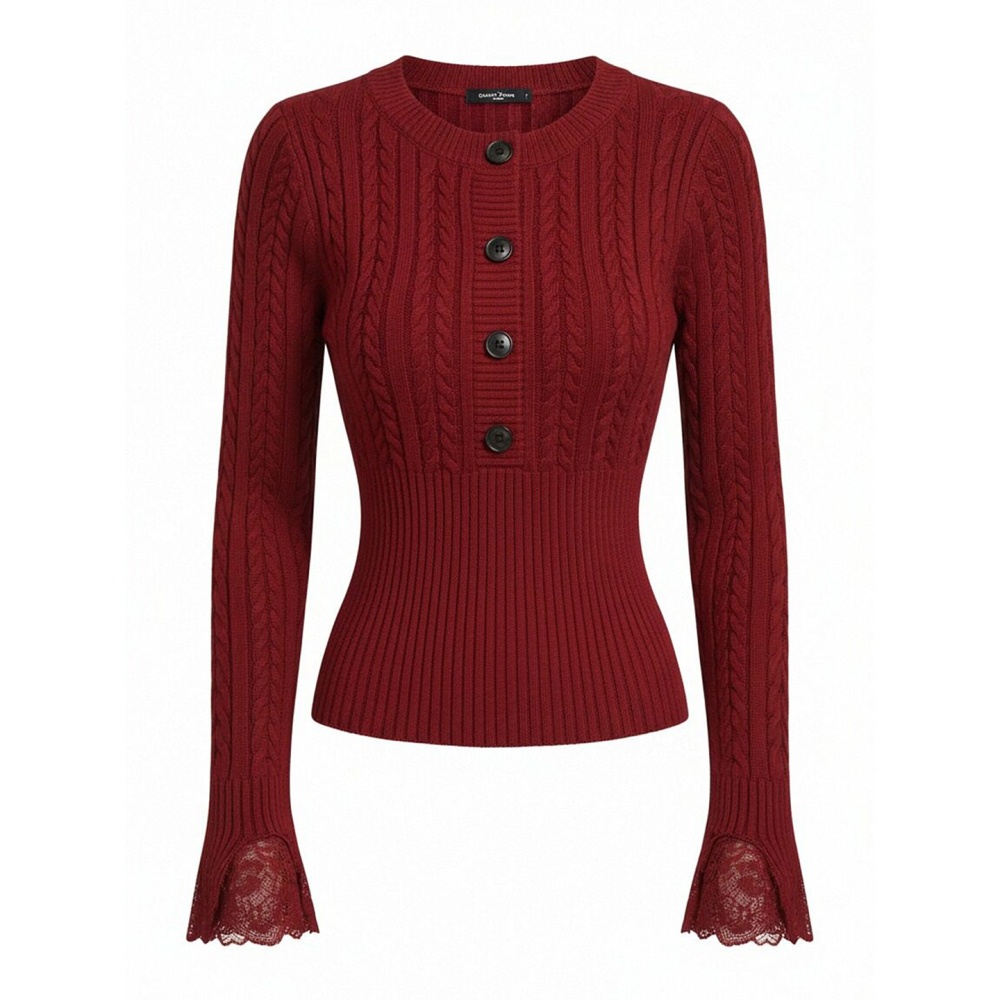 Inside the ride Korean style tops slim spring sweater