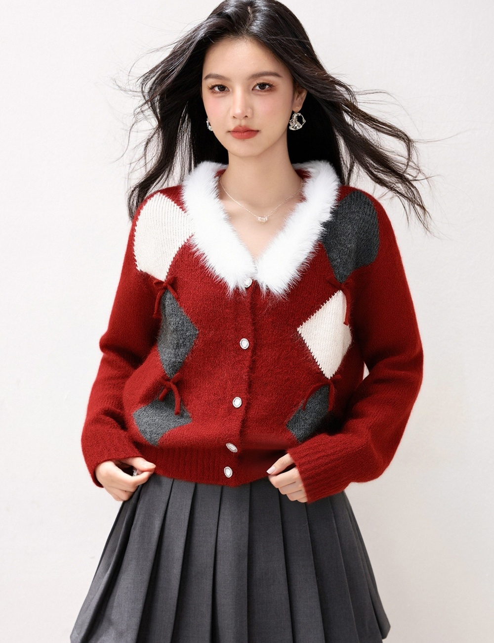 Spring slim sweater autumn and winter tops for women