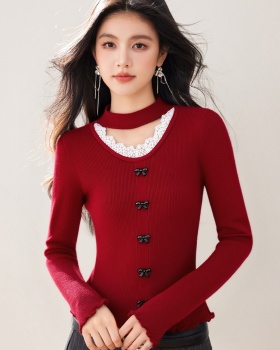 France style sweater Western style tops for women