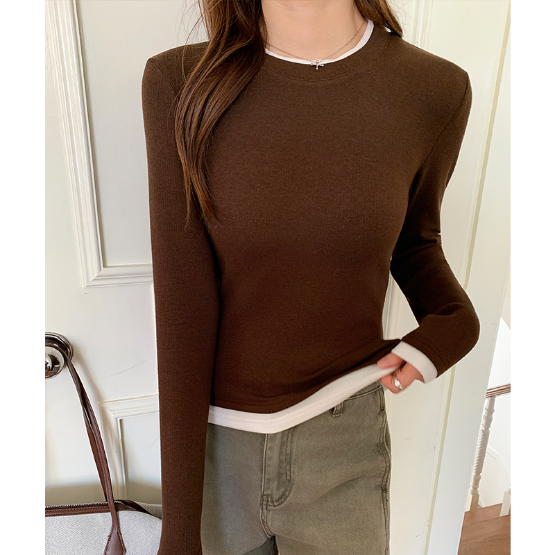 Long sleeve inside the ride T-shirt cashmere bottoming shirt