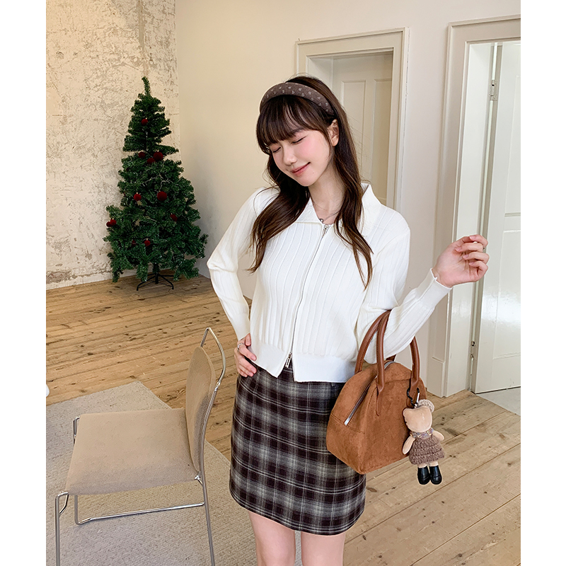 Short autumn and winter tops Korean style cardigan