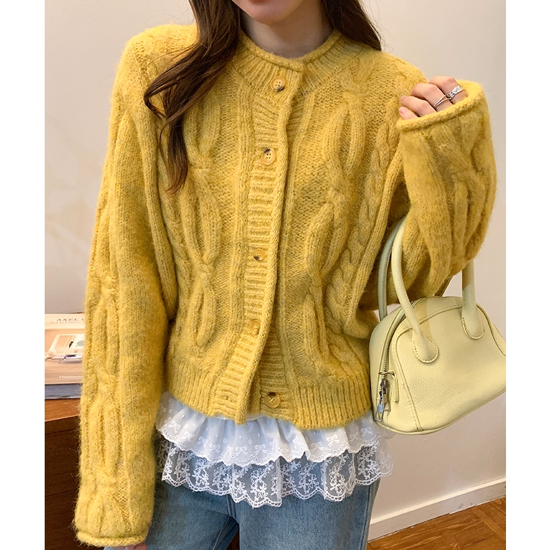 Autumn and winter sweater loose cardigan for women