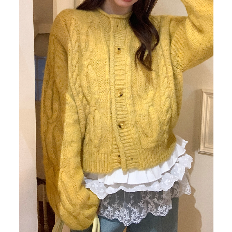 Autumn and winter sweater loose cardigan for women