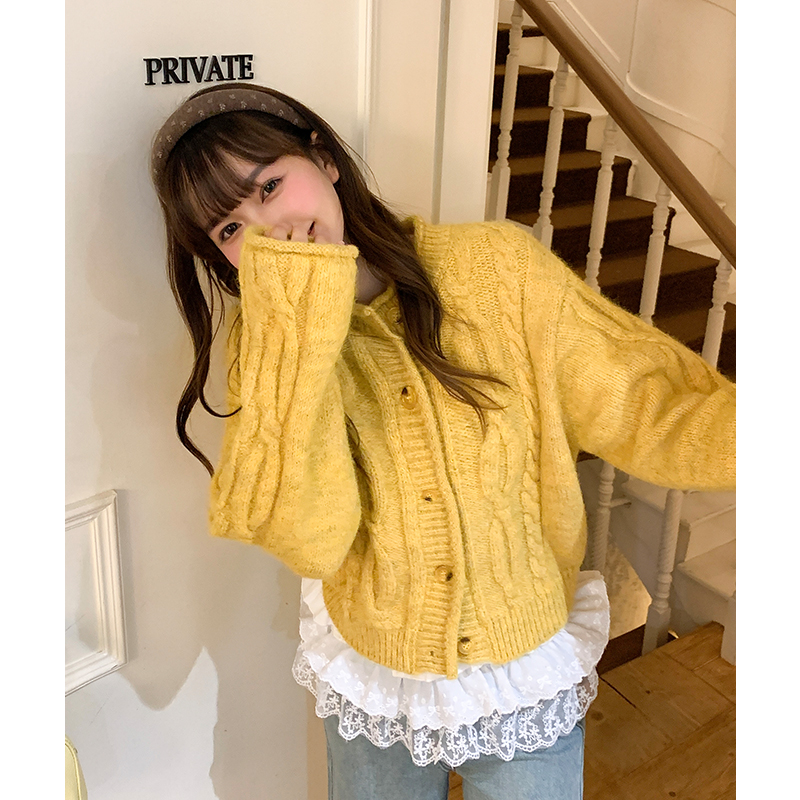Autumn and winter sweater loose cardigan for women