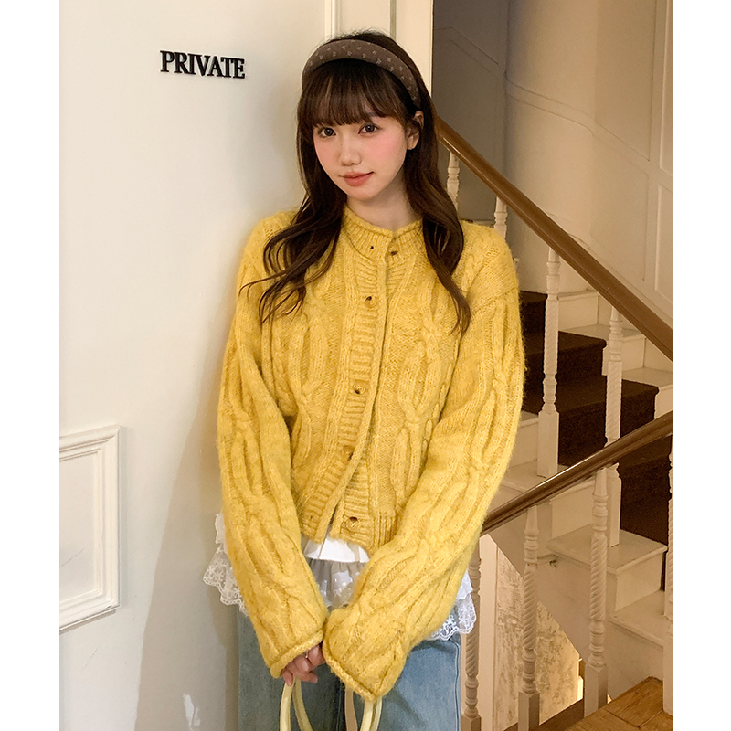 Autumn and winter sweater loose cardigan for women