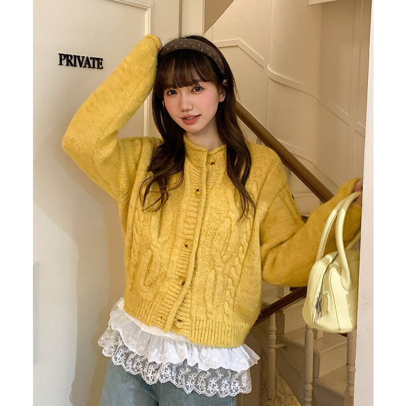 Autumn and winter sweater loose cardigan for women