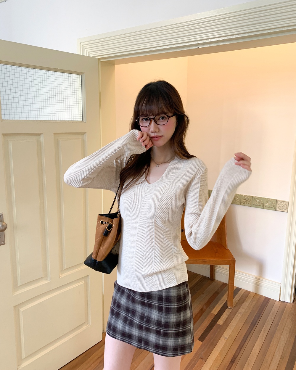 Long sleeve sweater bottoming shirt for women