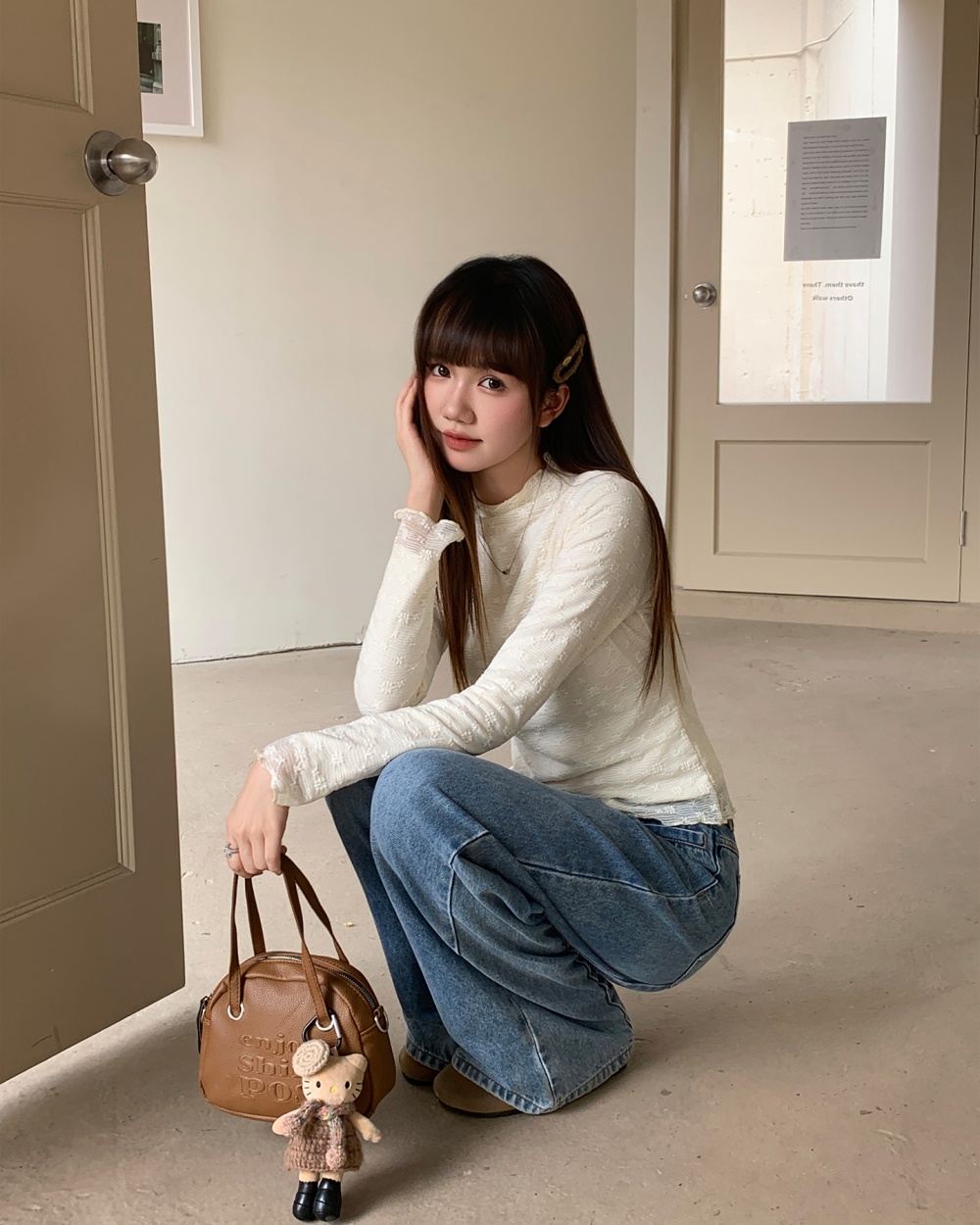 Sueding T-shirt inside the ride bottoming shirt