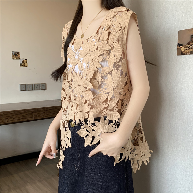 Large yard wears outside waistcoat irregular smock