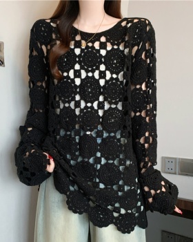 Hollow fashion large yard lazy unique tops for women