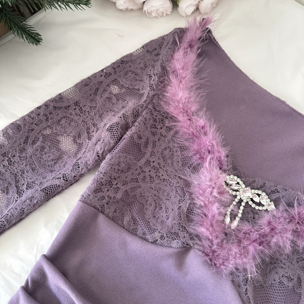 Fashion slim temperament enticement dress